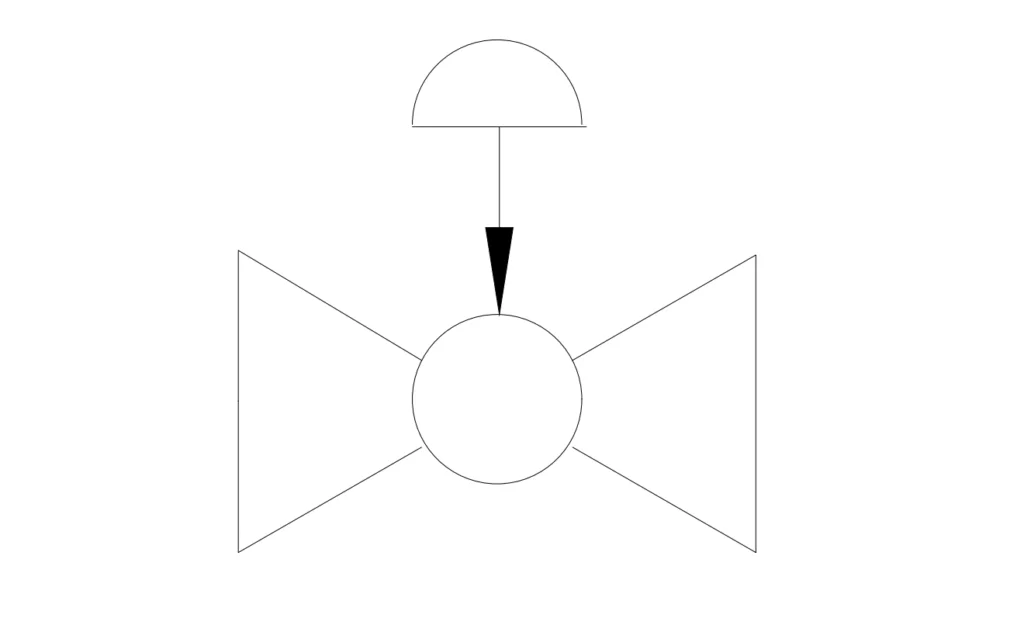 Fusible link valve symbol